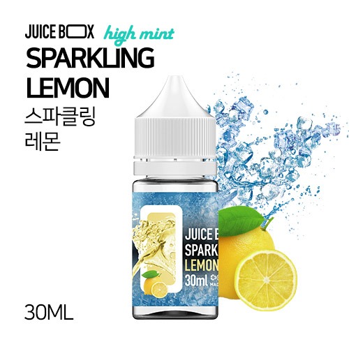 JUICE BOX 블랙라벨 하이민트 스파클링 레몬 30ml